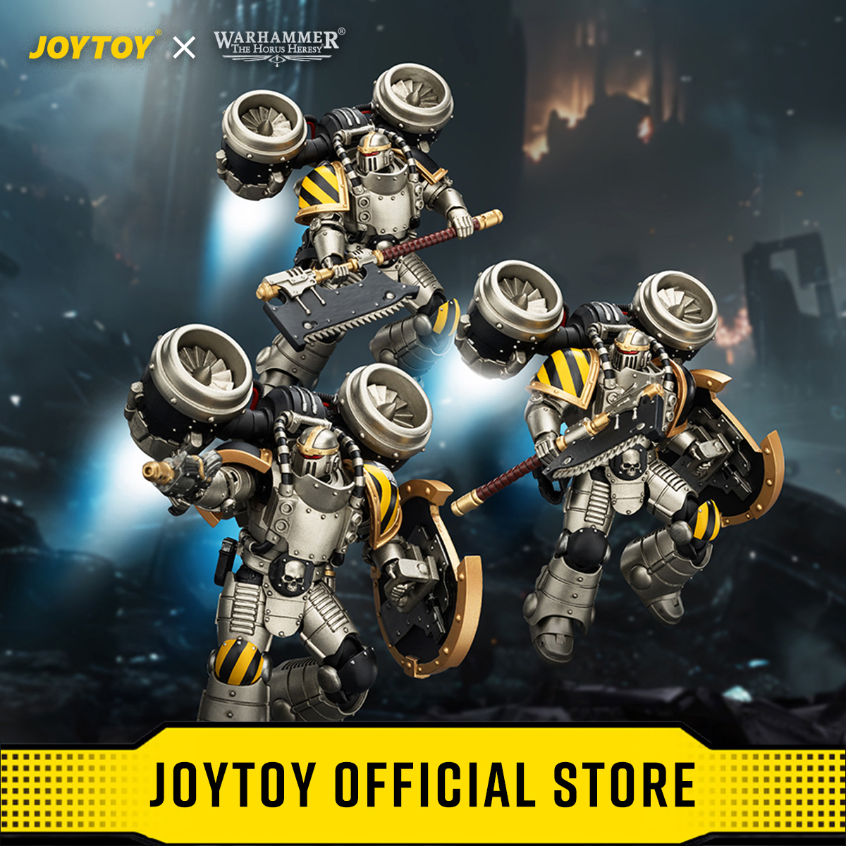 JOYTOY Warhammer "The Horus Heresy" Figurki Akcji 1/18 Iron Warriors MkII Sierżant Szturmowy MkII Legionista Szturmowy