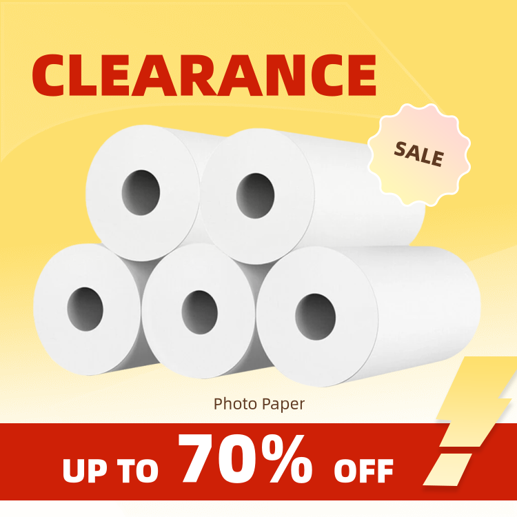 Clearance_กระดาษความร้อนสีขาว 5 ม้วน/ล็อตของกล้องเด็กการพิมพ์ทันทีการเปลี่ยนกระดาษพิมพ์กล้องเด็กตามมาตรฐาน