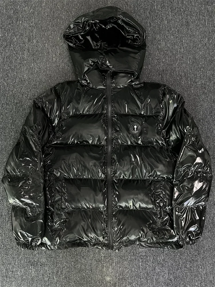 Casaco com letras bordadas masculinas e femininas, Tops com capuz, Casacos, Casacos, Quente, Puffer, Marca, Streetwear, Inverno, Qualidade