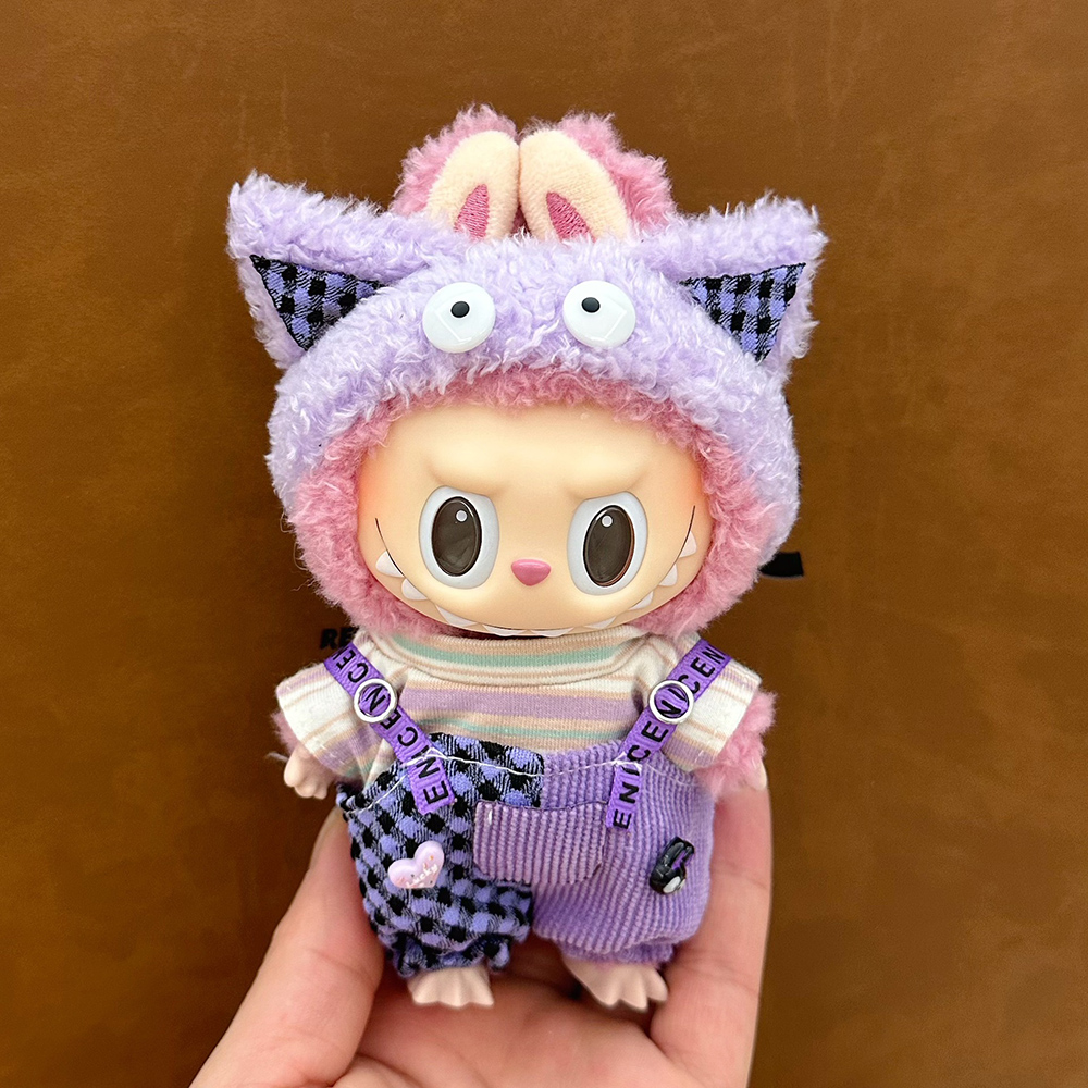Muñeco de peluche, conjunto de ropa de varios estilos para accesorios de traje Labubu, ropa de moda, regalo para niña