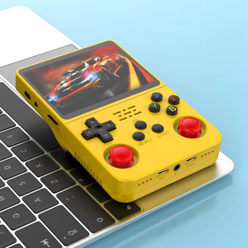 Retro Handheld-Spielkonsole Original Linux ARKOS Dual-RAM 3,5'' IPS, Tragbarer Taschenplayer, 64G/128G