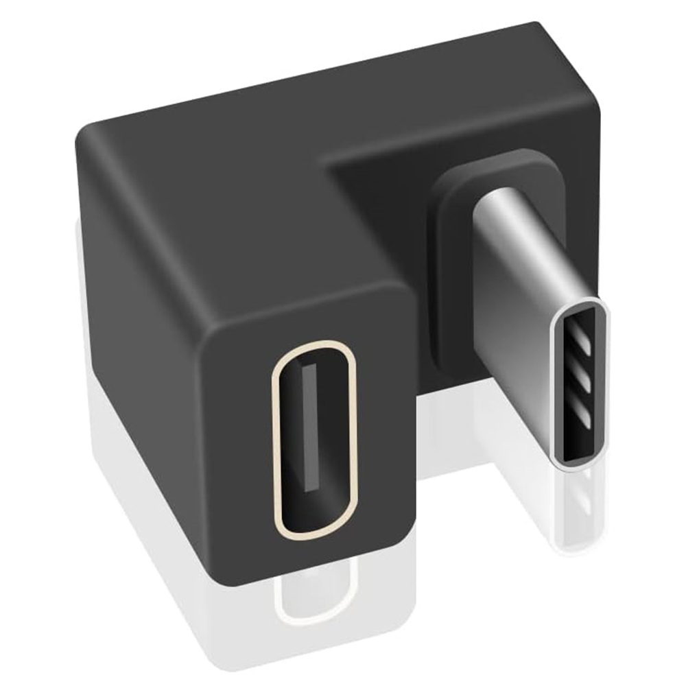 1x em forma de u ângulo de 180 graus usb 3.1 tipo c gen 2 macho para c fêmea adaptador de extensão conector 10gbps para laptop nintendo switch