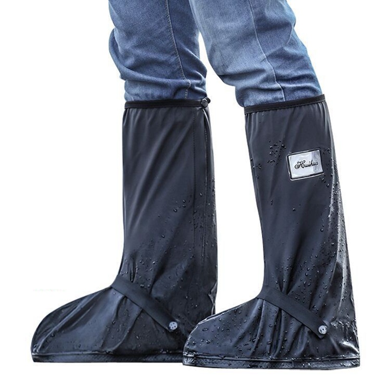 Cubierta de zapatos de 42m de altura, protectores de zapatos gruesos impermeables, Botas de lluvia de ciclismo, cubierta de zapatos antideslizante, zapatos a prueba de agua y lluvia
