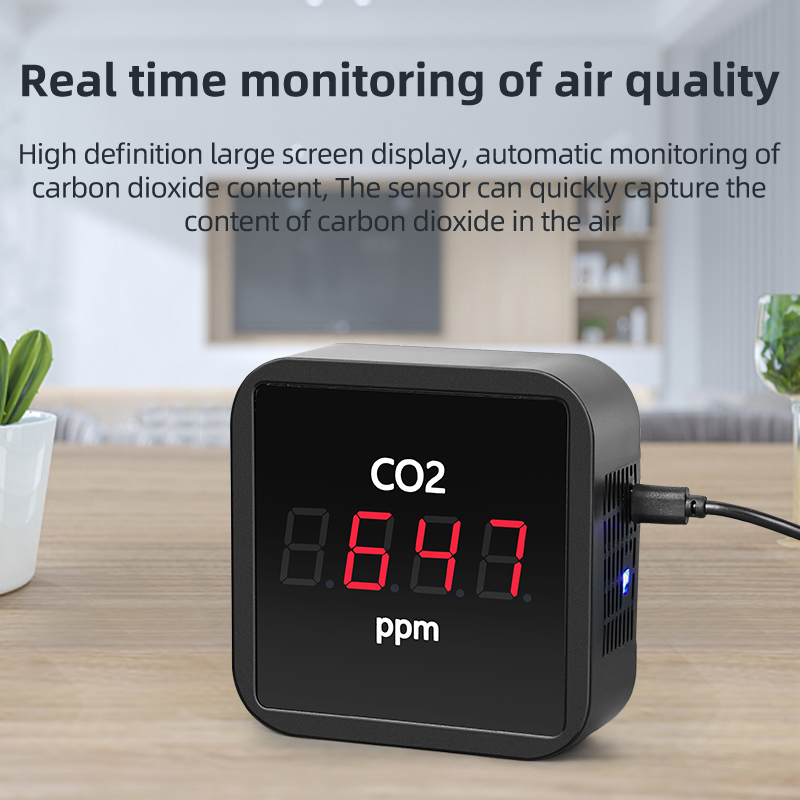 ZigBee-Detector de CO2 para el hogar, Monitor inteligente de temperatura, humedad, dióxido de carbono, aplicación Smart Life, Detector de calidad del aire, Tuya, T & H
