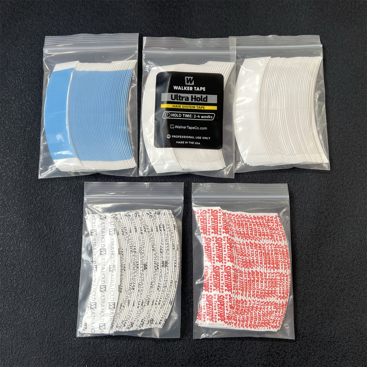 36 шт. изогнутой двусторонней ленты Walker Tape Ultra Hold для систем волос, клей для фиксации, для салонов, систем Lace System и мужских париков