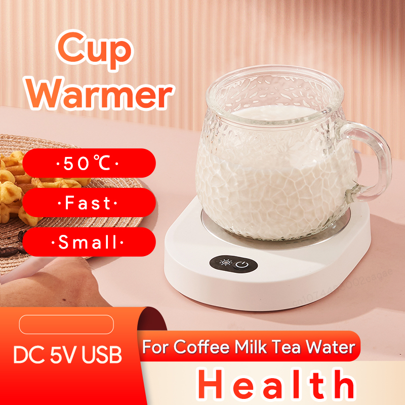 Calentador de tazas con temperatura termostática para café, té de la leche, agua, CC de 5V, almohadilla calefactora USB, calentador de tazas para el hogar y la Oficina