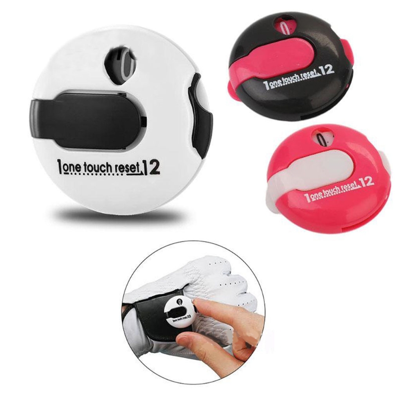 Mini Handheld Golf Shot Count, Stroke Putter, Putt, Number Counter, Digital Scoring Keeper com Glove Clip, Golf Training Aids Tool