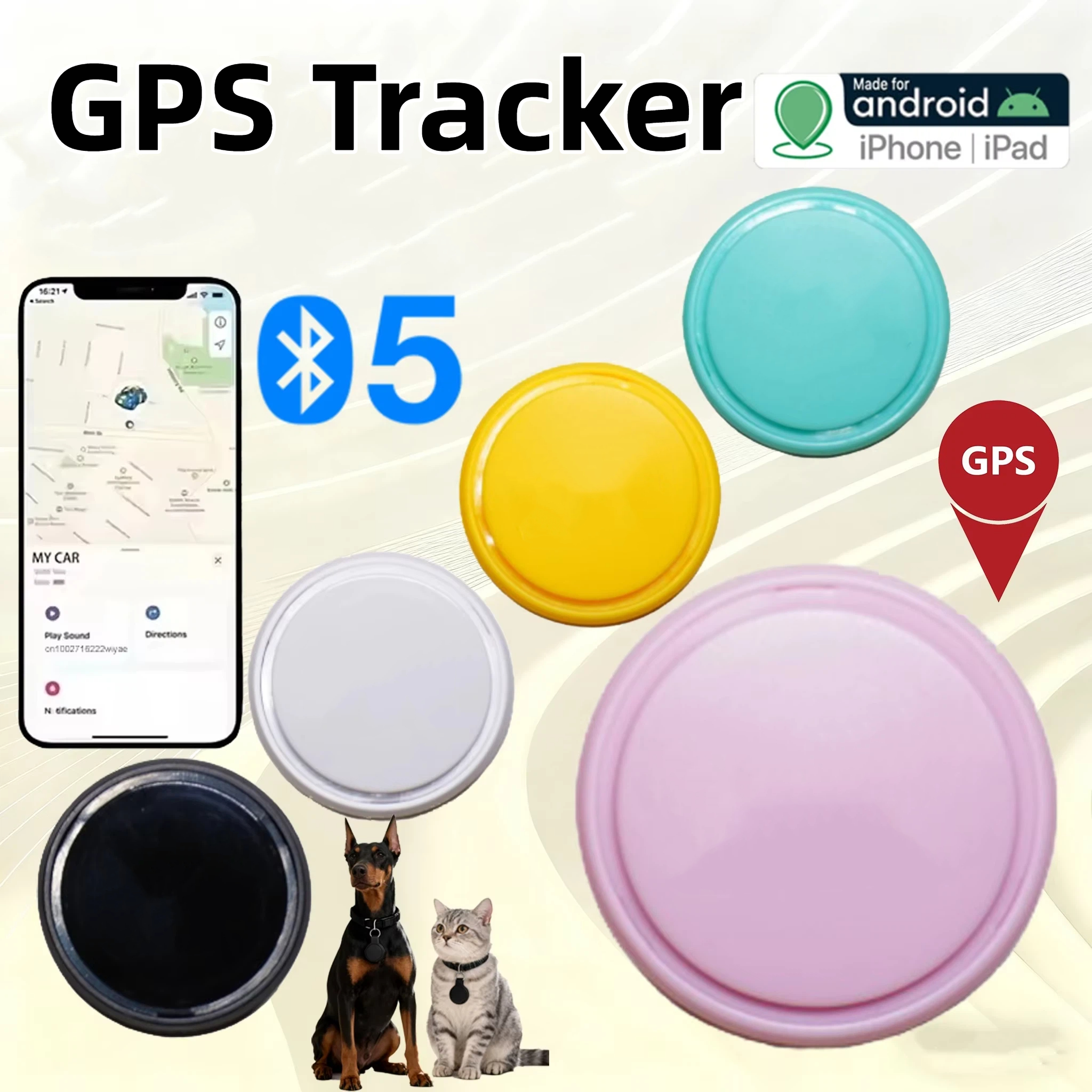 GPS трекер Bluetooth 5,0 анти-потерянное умное устройство домашние животные детский автомобильный чемодан кошелек отслеживание для IOS Android Finder локатор