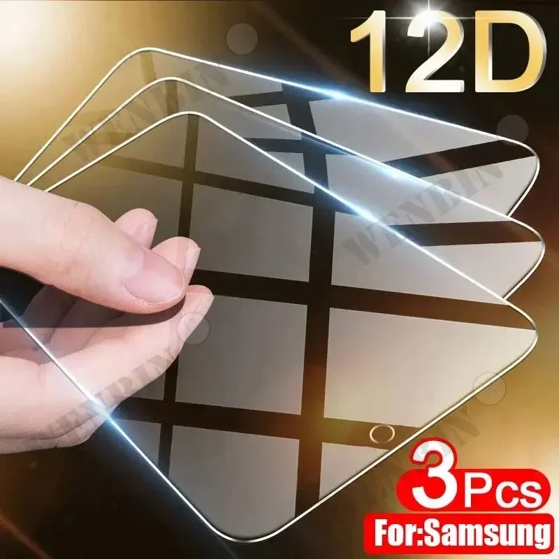 3 pçs vidro temperado para samsung s26 s25 s24 s23 s22 ultra plus a57 a56 a37 a36 a17 a16 protetor de tela vidro protetor completo