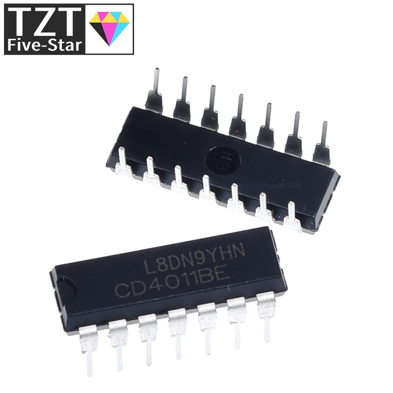 TZT 10/30PCS Módulo de regulación de voltaje CD4011BE CD4011 4011BE