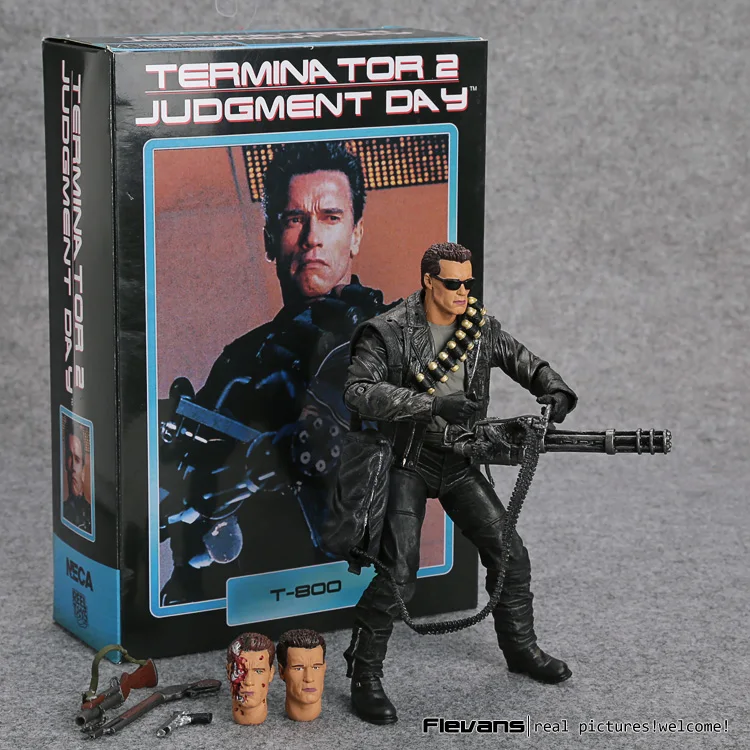 NECA Kẻ Hủy Diệt 2: Ngày Phán Xét T-800 Arnold Schwarzenegger Nhựa PVC Đồ Chơi 7 "18Cm