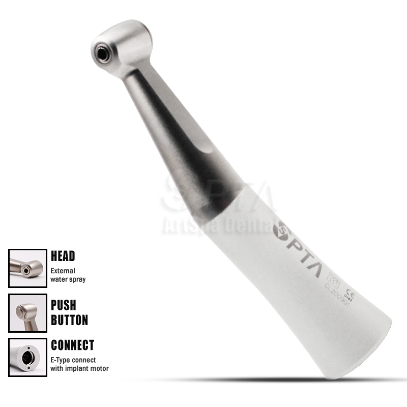 Mondverzorging Met Professionele Tandheelkundige FX Type 1:1 Contra Hoek Handstuk Lage Snelheid Externe Drukknop Lage Snelheid Luchtturbine Tool