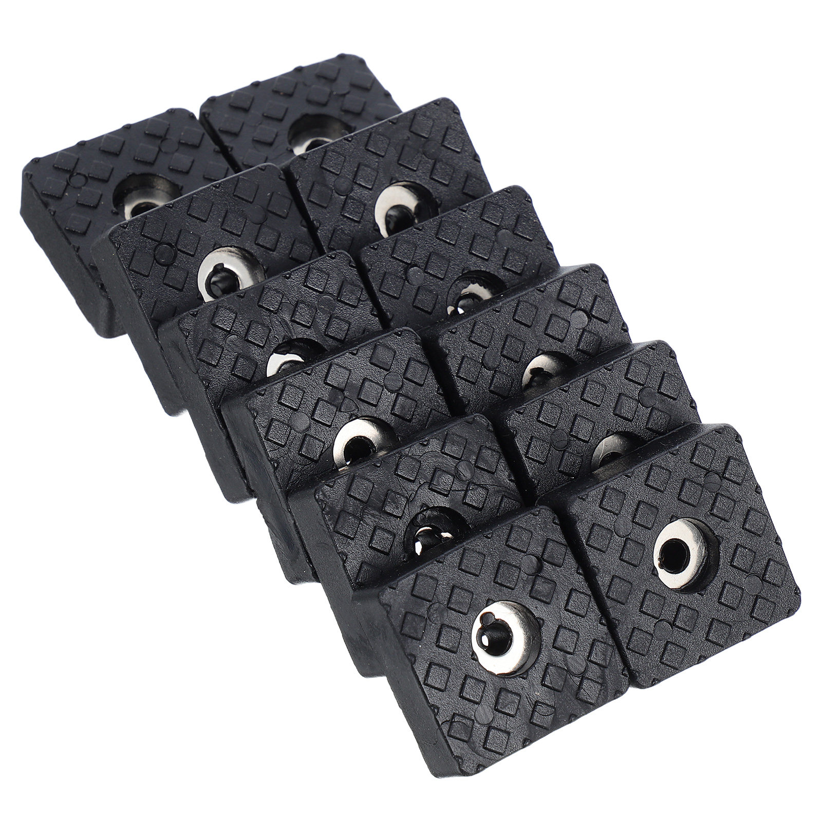 12Pcs Square Rubber Furniture Pads Anti-Slip Floor Protectors Shock-Absorbing Quiet Design for Chair Sofa Table Bed Legs Floor