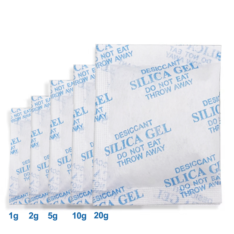 Sacchetti Assorbiumidità in Gel di Silice Non Tossico 2/5/10/20g per Cucina, Stanza, Soggiorno