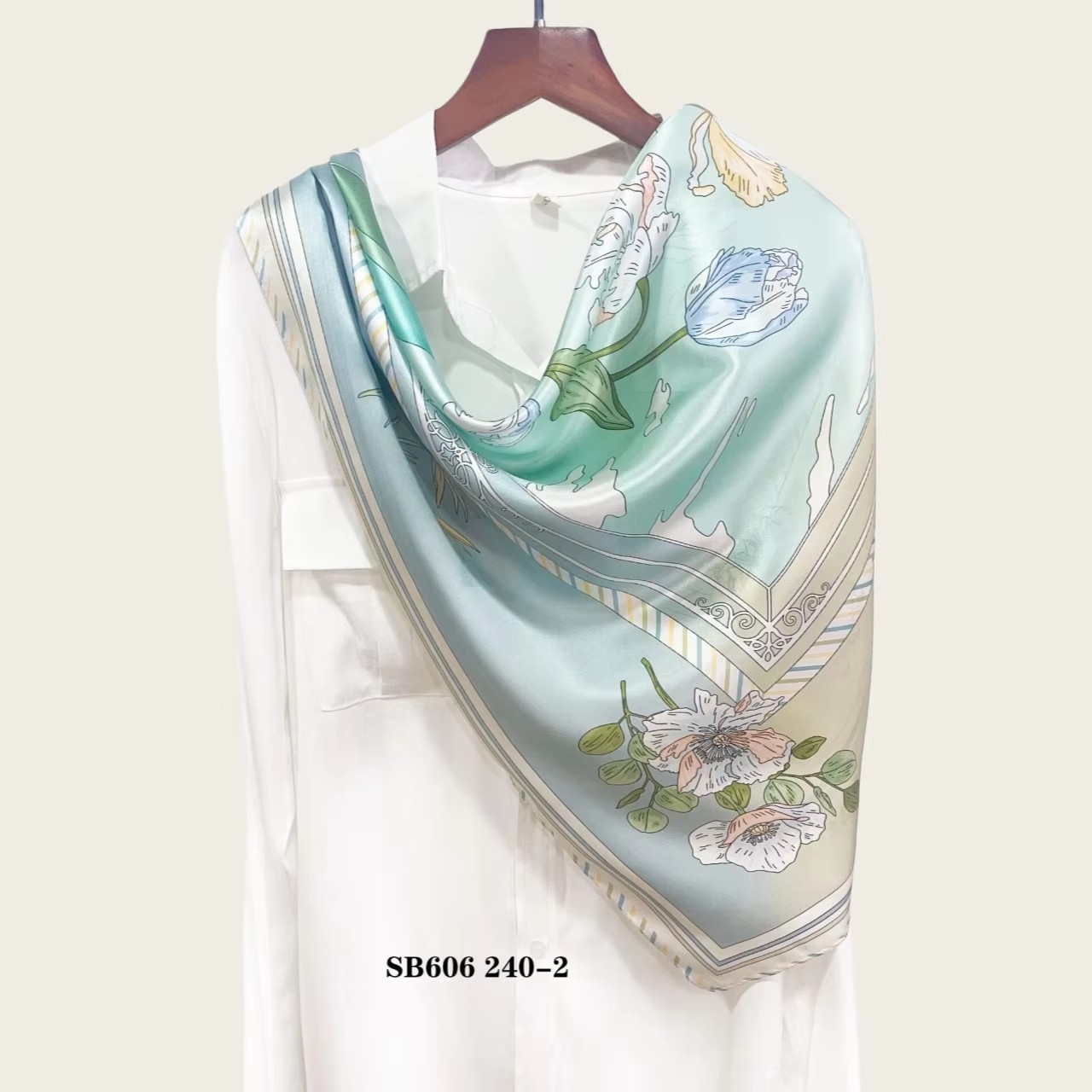 Chusta jedwabna 12 momme, 100% prawdziwy jedwab, kwadratowa apaszka damska, szal, foulard, hidżab, chustka na szyję, bandana, bufanda, echarpe, шарф