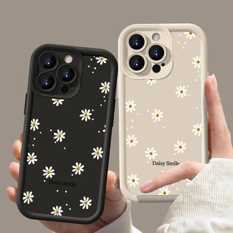 INS Daisy Smile Print Case dla Samsung Galaxy A55 5G A54 A14 A35 A34 A23 A24 A52 A53 A32 S24 S20 FE S25 S23 Ultra S22 Plus Cover