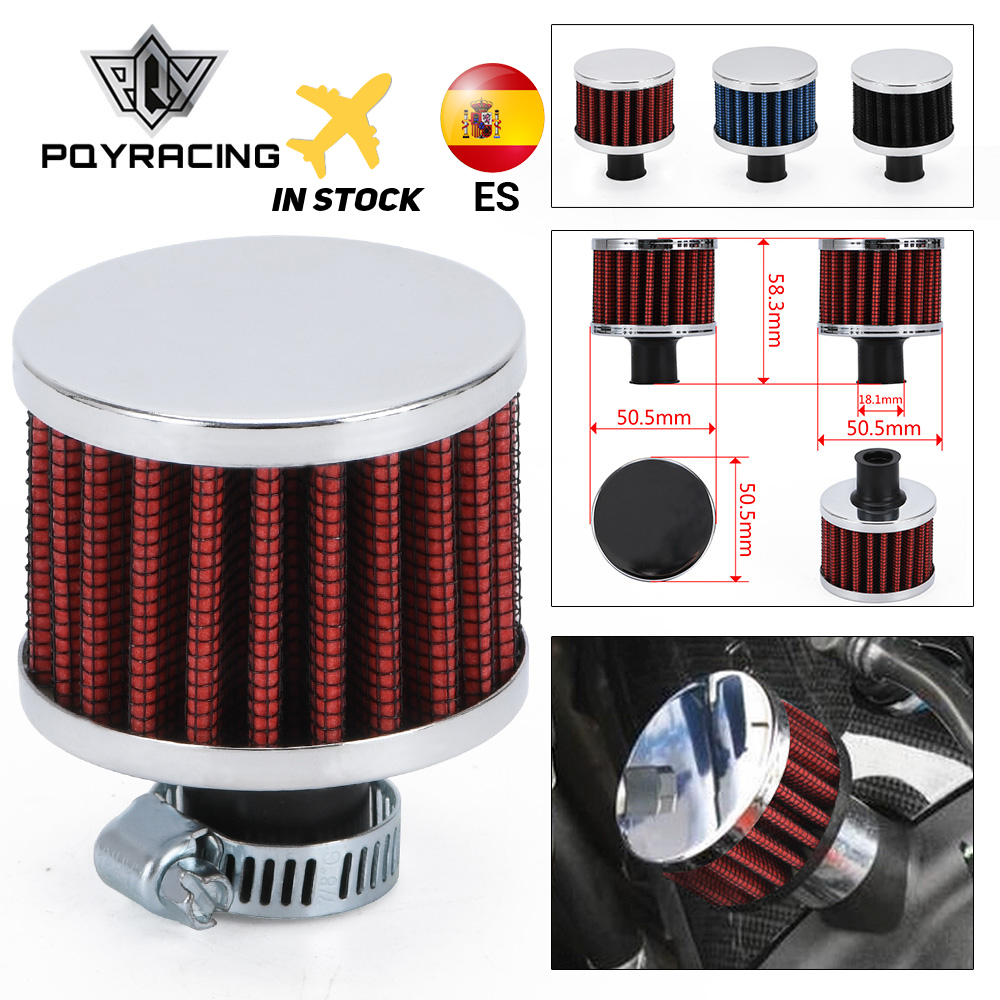 Universal 12 Mm Mobil Air Filter untuk Motor Dingin Udara Asupan Aliran Tinggi Bak Mesin Tutup Lubang Mini Breather Filter
