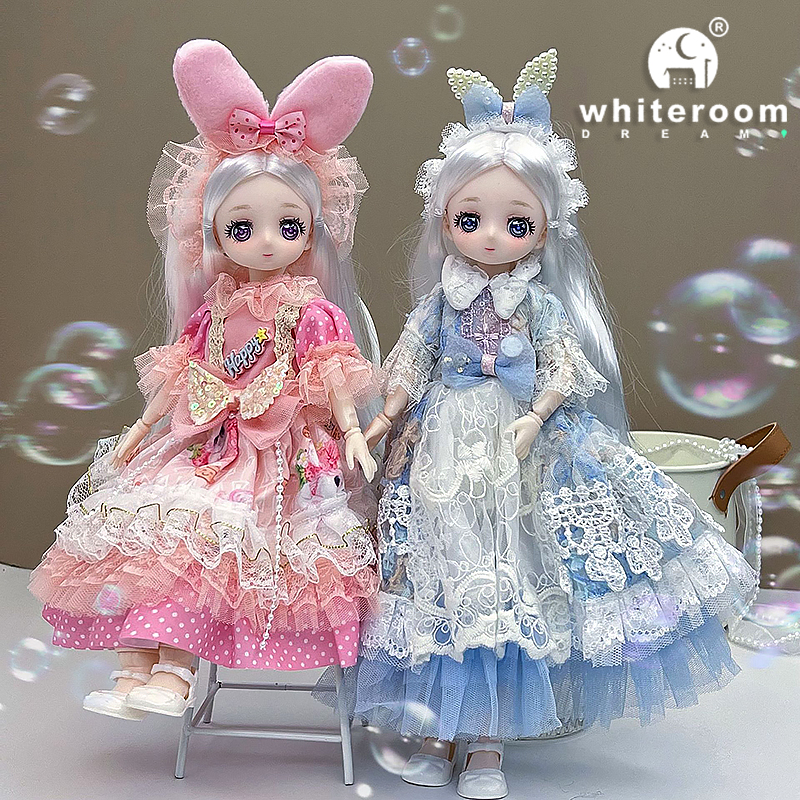 Robe de mariée de poupée Bjd, robe de princesse Anime, figurines d'action, poupée articulée sphérique pour enfants, jouets Cosplay pour filles, 30cm, Lolita, 1/6