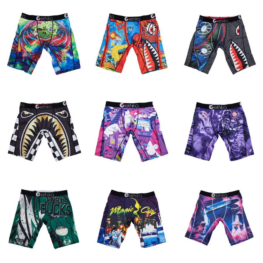 ETHIKA, 1 Uds., ropa interior para hombre, Boxers, calzoncillos de malla transpirable con entrepierna para hombre, calzoncillos de talla grande L-3XL para hombre, calzoncillos Boxers estampados para hombre