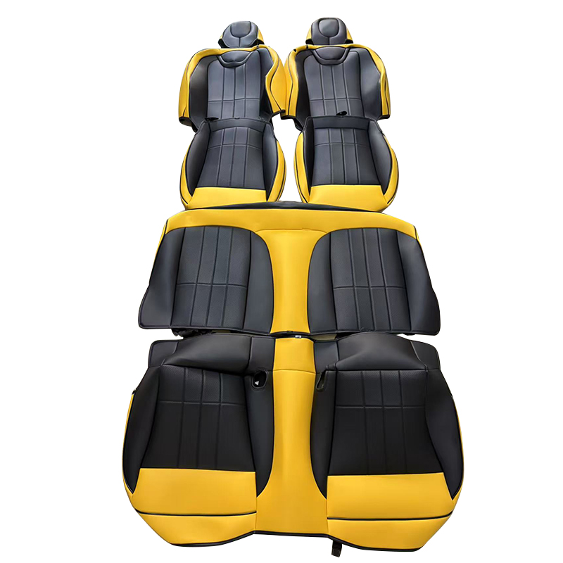 Pokrowce na siedzenia samochodowe z wysokiej jakości sztucznej skóry premium na zamówienie do Chevy Camaro 6 generacji (roczniki 2016-2020, 2021, 2022, 2023, 2024)