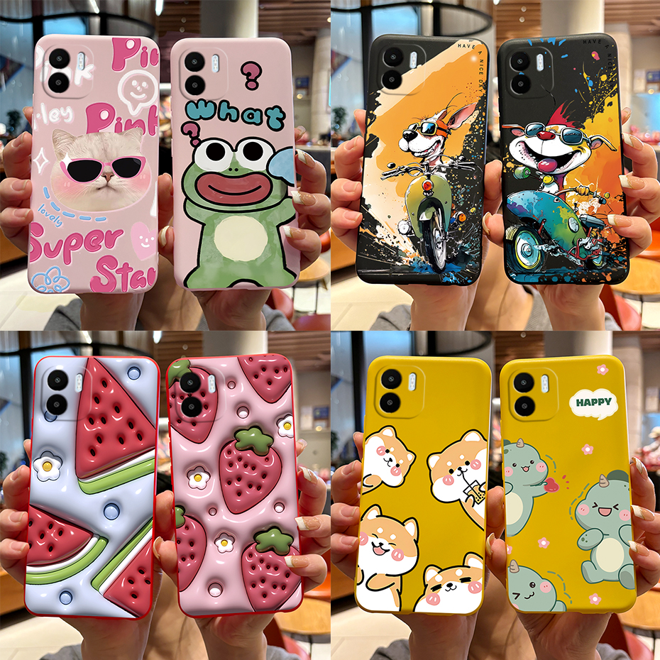 Per Xiaomi Redmi A2 Custodia Redmi A1 Cover Cute Cartoon Rana Paraurti Sottile Custodia morbida in TPU per Xiami Redmi A1 RedmiA2 A 2 Fundas