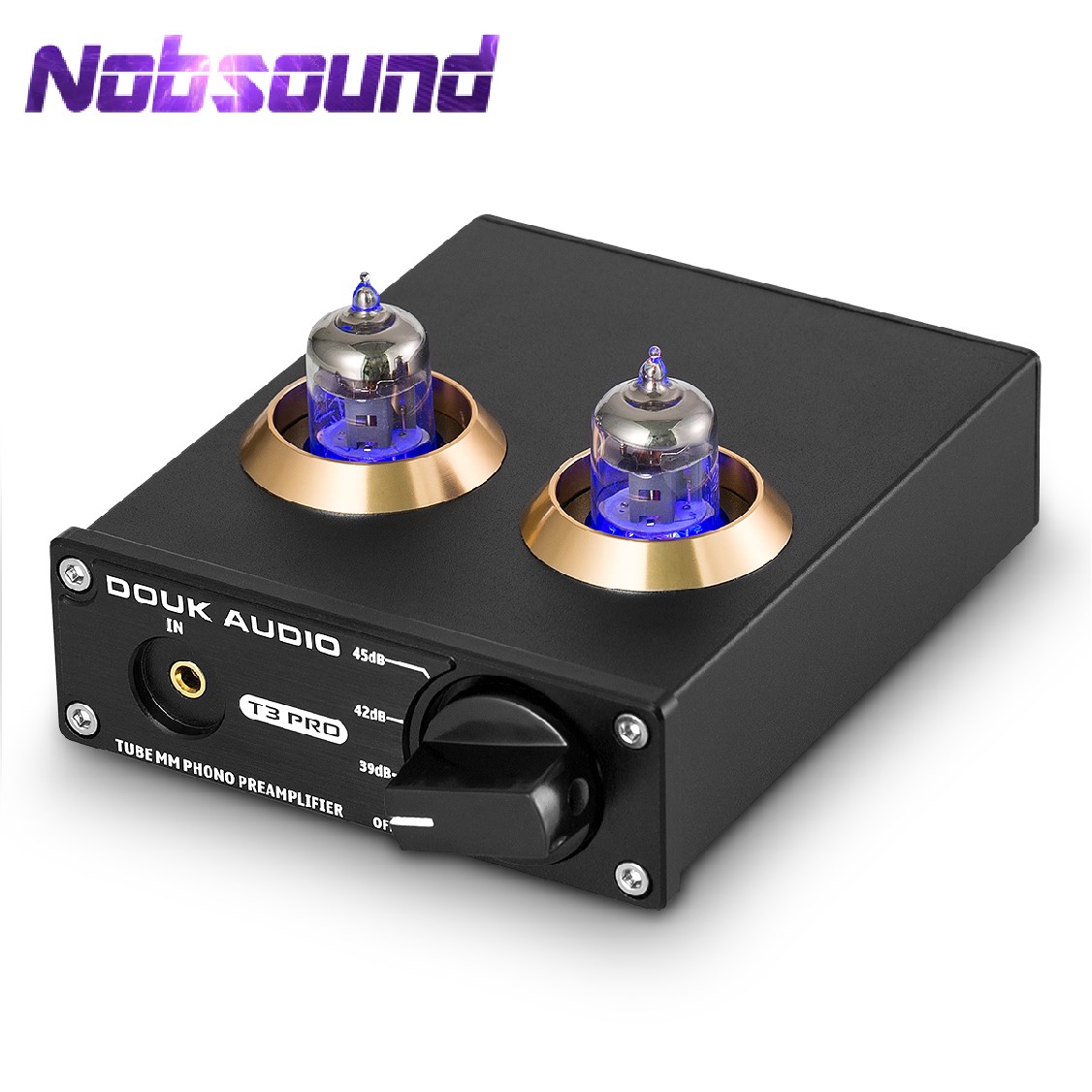 Nobsound Mini Mm Riaa Phono Podium Draaitafel Voorversterker Hifi Stereo Audio Vacuümbuis Voorversterker Dekstop Aux Voorversterker