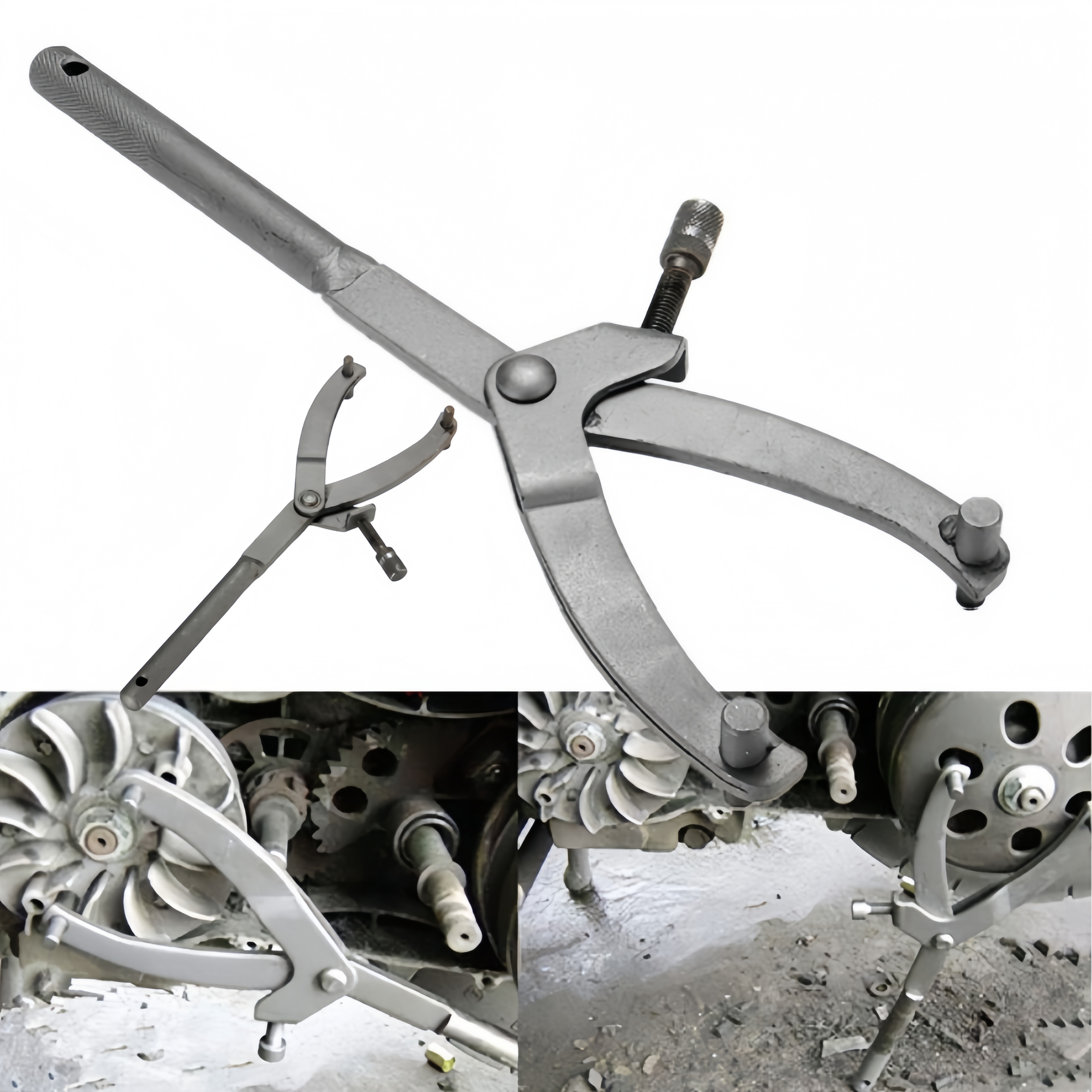 Y tipo volante chave variador embreagem ferramenta de remoção universal volante titular polia chave para scooter ciclomotor motocicleta atv