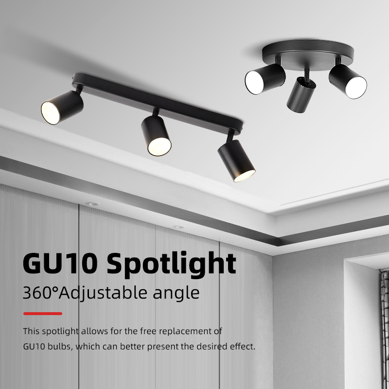 GU10 Spot Led luminaire sur Rail 110V 220V plafond Spot éclairage intérieur pour salon décor plafond lustre Led projecteurs