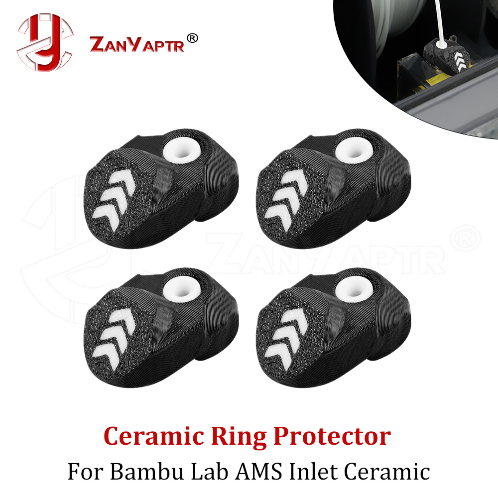 Bambu Lab AMS Protetor de anel de entrada de cerâmica durável para peças de impressora 3D Bambu A1/P1/X1/AMS