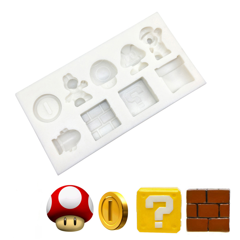 Stampo per torta in silicone per cartoni animati Sugarcraft Strumenti in resina per cupcake al cioccolato Strumenti per decorare fondente