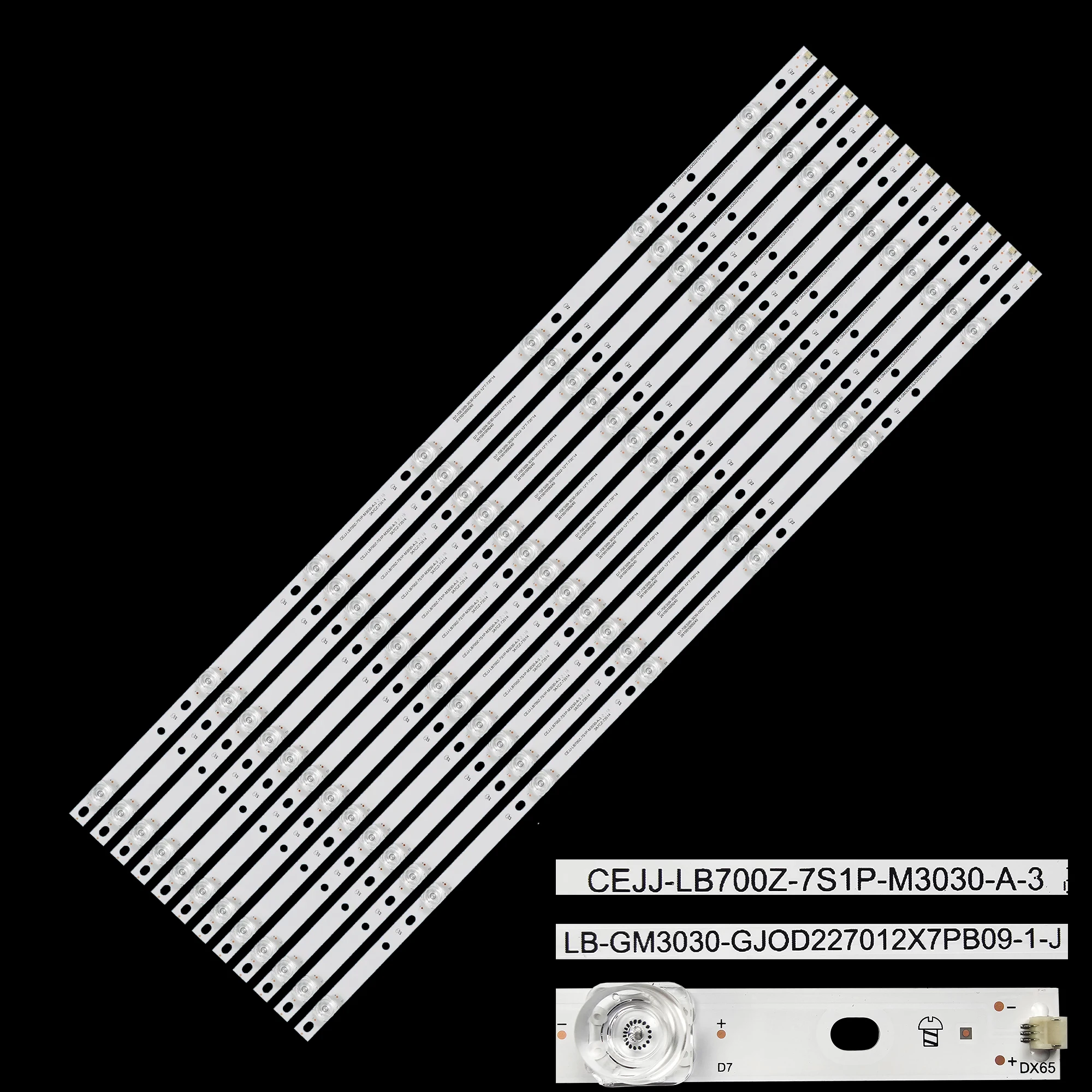 Светодиодная лента подсветки для 70PUS7805/12 LB7000K V0_02 LB-GM3030-GJ0D227012X7PB09-1-J D7-70ES08-3030-0D22