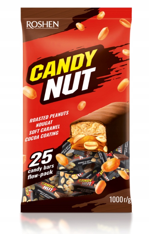 Roshen Cukierki Candy Nut z nadzieniem nugatowym 1 kg
