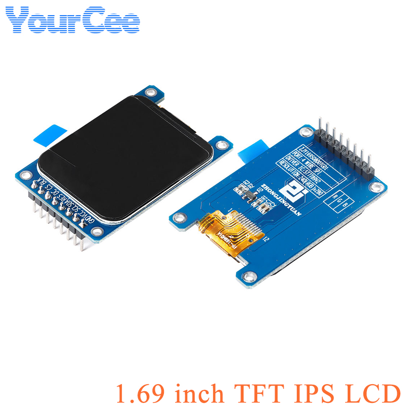 1.69 "1.69 inch TFT LCD IPS Kleurrijke Kleur HD Scherm Module ST7789 Controller SPI 240*280 240x280