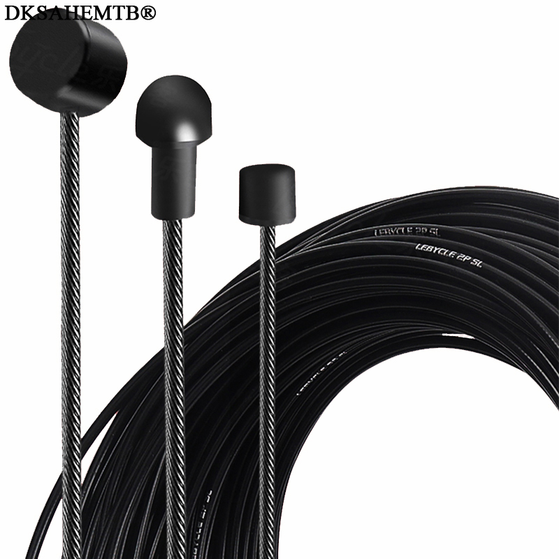 2 Buah Kabel Pengganti Rem Berlapis MTB Sepeda Jalan Depan Belakang Derailleur Kabel Rem Bagian Dalam 2100Mm 1550Mm 1700Mm 1100Mm Drop Ship