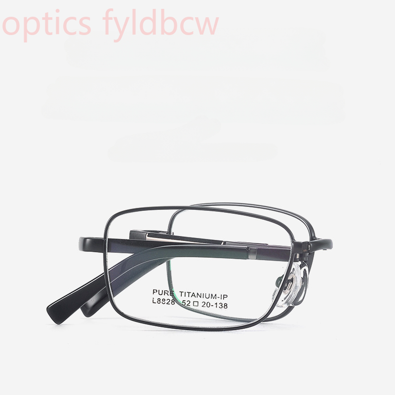 52-20-138 Gafas para hombre de titanio puro, gafas plegables con montura pequeña, tamaño personalizado