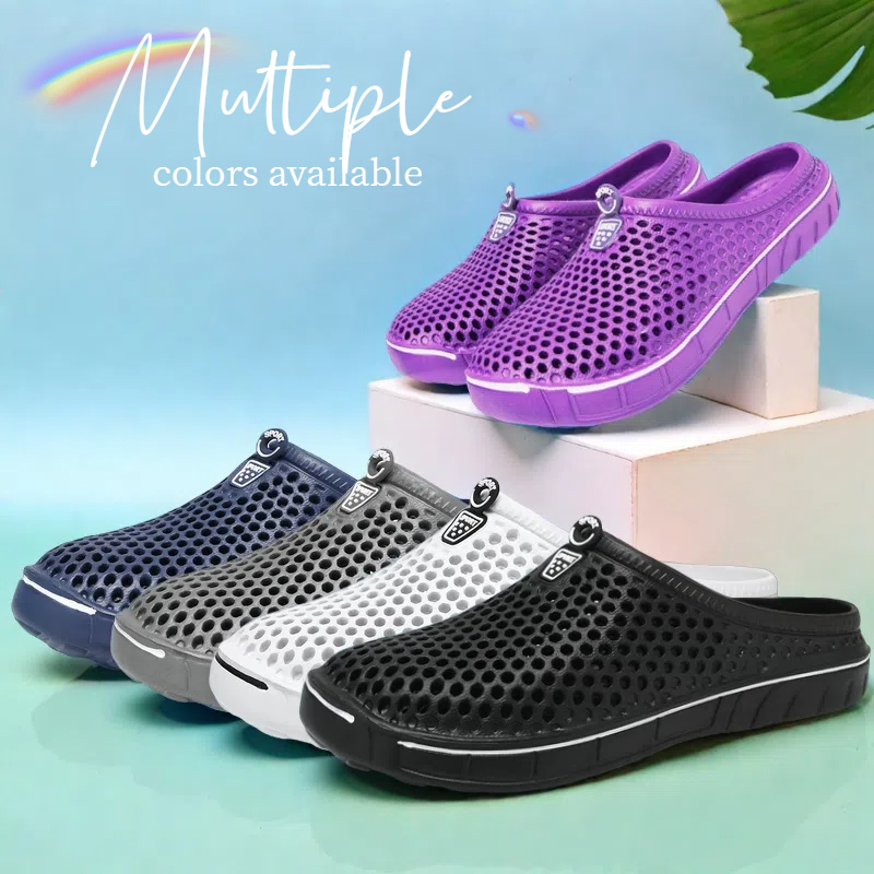 Sandal Jepit Wanita Ringan Anti-Selip Gaya Pasangan Tersedia Berbagai Warna Desain Sederhana Sandal Warna Polos