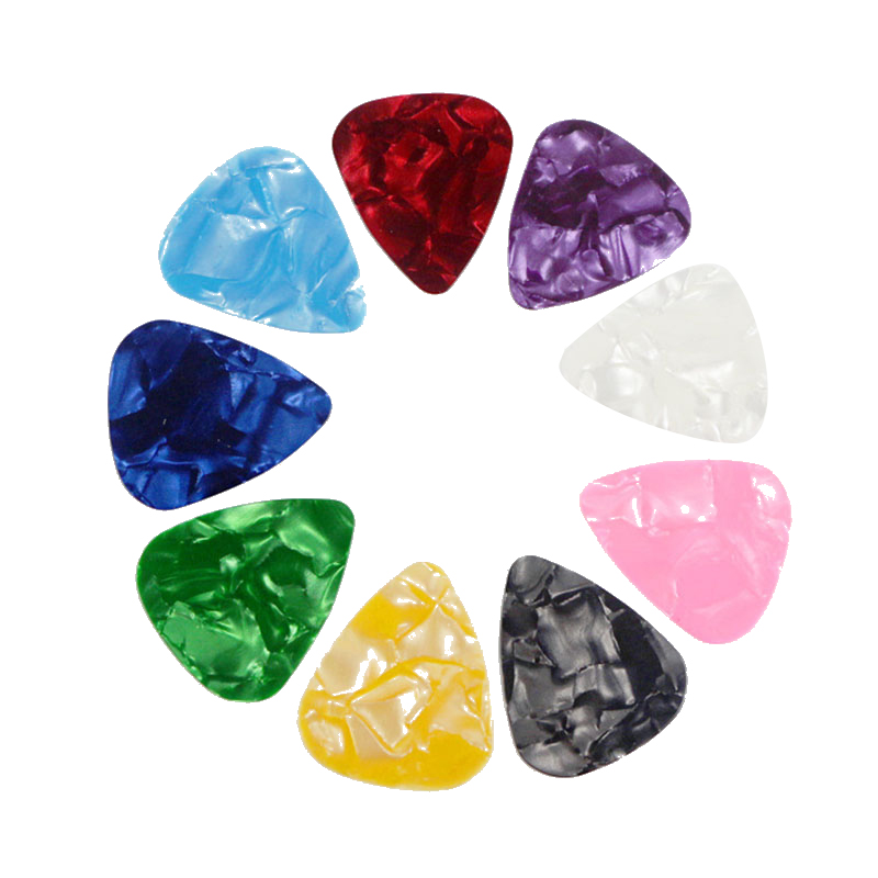 10PCS Gitarre Picks Plektrum Mediator Celluloid Elektrische Glatte Gitarre Picks Bass Akustische Elektrische Gitarre Zubehör