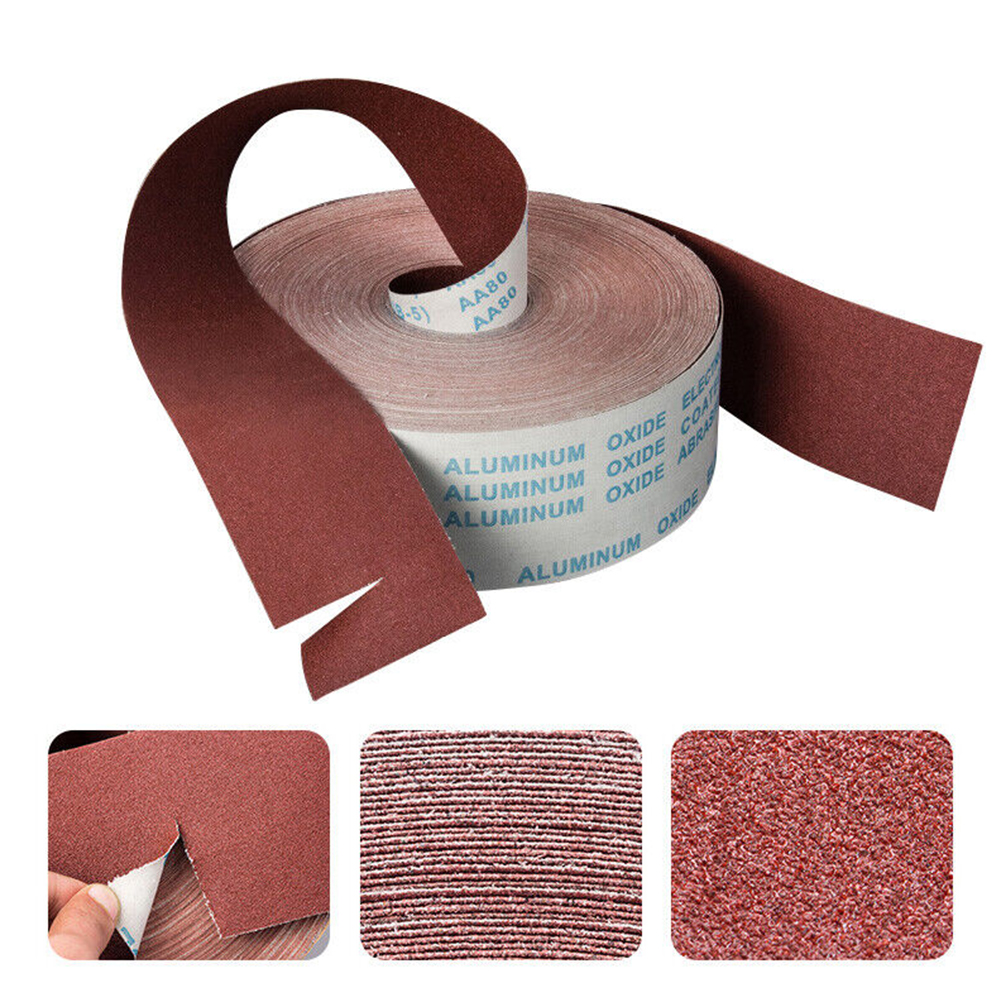 Hojas de lijado de pulido de papel de lija rojo de 10x100cm 80 100 120 150 180 240 320 400 600 800 herramienta abrasiva de pulido de papel de arena de grano