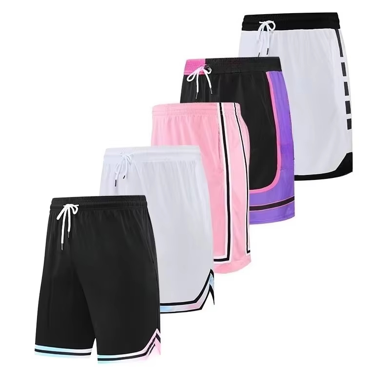 Fashion Basketball Shorts Breathable Sweat Running Shorts Outdoor Sports Fitness Short Pants Loose Quick-drying Beach Shorts