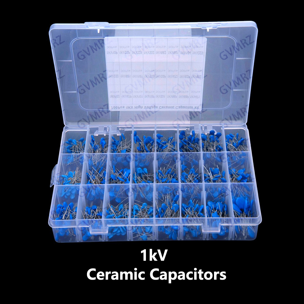 700 stuks keramische condensatoren 1kV 24 waarden ​ ​ Condensatorpakket 103 Magnetische plaat 102 Keramische plaat 101 18P 1000V Hoogspanning 102 47P