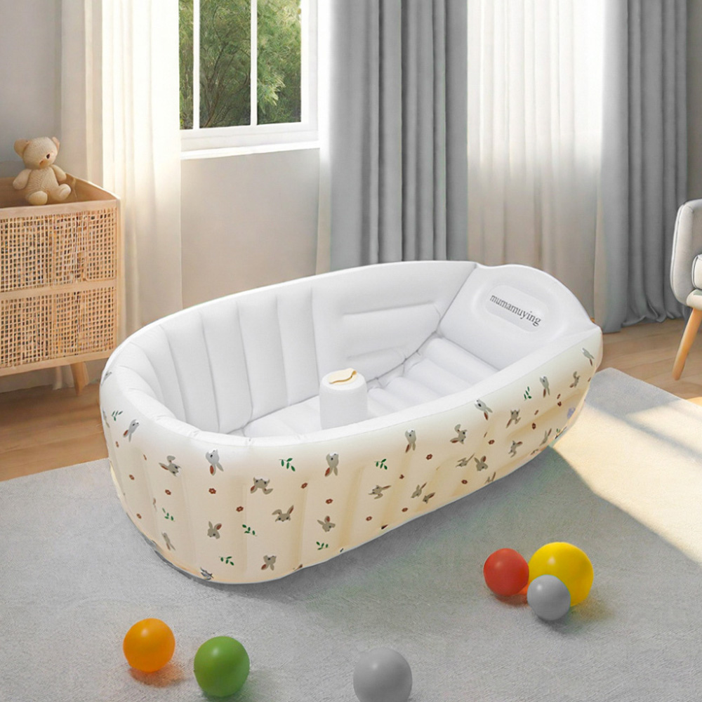 Banheira inflável ao ar livre portátil do bebê, Piscina Animal Infantil, Piscina de recém-nascidos