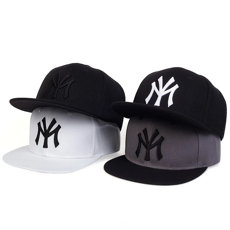 Sombreros unisex de hip-hop con bordado de letras, gorras de béisbol informales ajustables para exteriores, sombrero protector solar