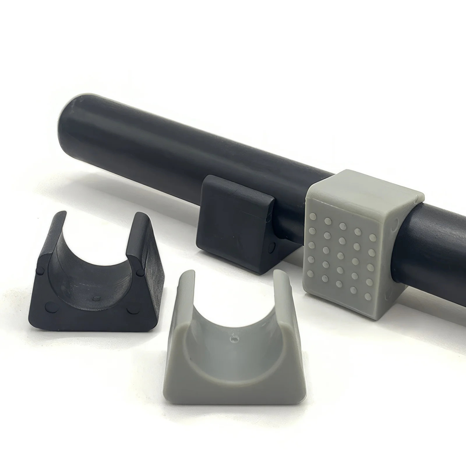 10 szt. 19 mm Plastikowe podkładki pod nogi krzesła biurowego Osłony rur typu U Zacisk do rur Ochraniacze końcówek nóg krzesła Podkładki do owijania stóp Ochrona podłogi