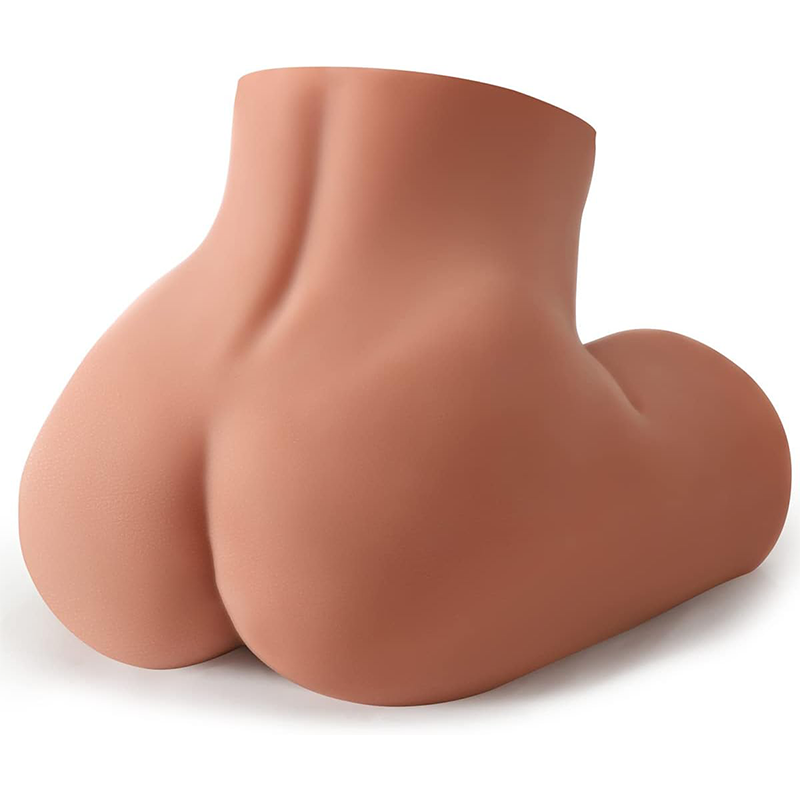 Mainan seks 3D, masturbator pria berbahan TPE, mainan masturbator setengah badan untuk dewasa, dengan saluran vagina realistis, mudah dibersihkan, kemasan sederhana.