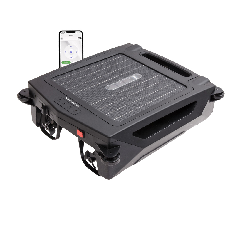 Piscina solar skimmer robô limpador sem fio com app s001a, piscinas de superfície de limpeza, bateria de íon-lítio de 5000mah, painel solar 10w