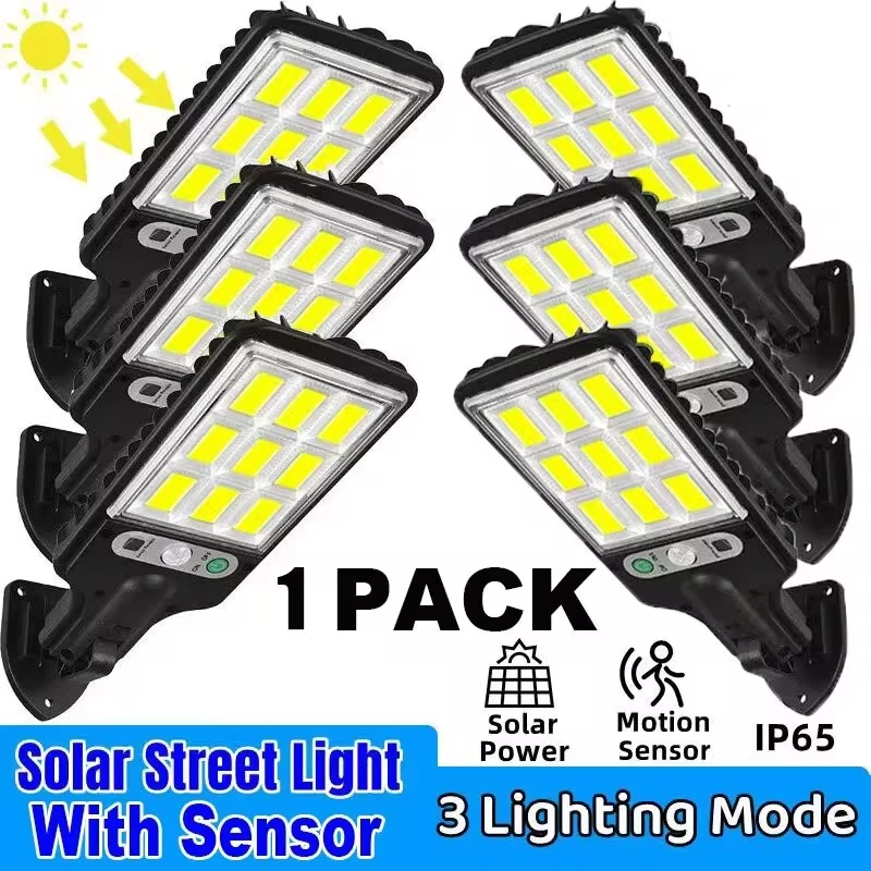 4/6/8 STKS 108 COB Sensor Straat 3 Lichtmodi Outdoor Waterdichte Beveiliging Solar Lampen voor Tuin Patio Pad Afstandsbediening Licht