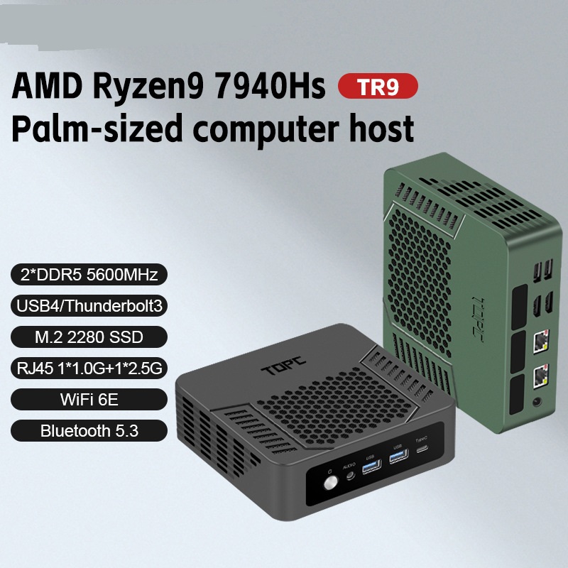 Ryzen R9 7940Hs Mini PC Host High Performance Business Office Home Entertainment Games Audio Video MINI PC