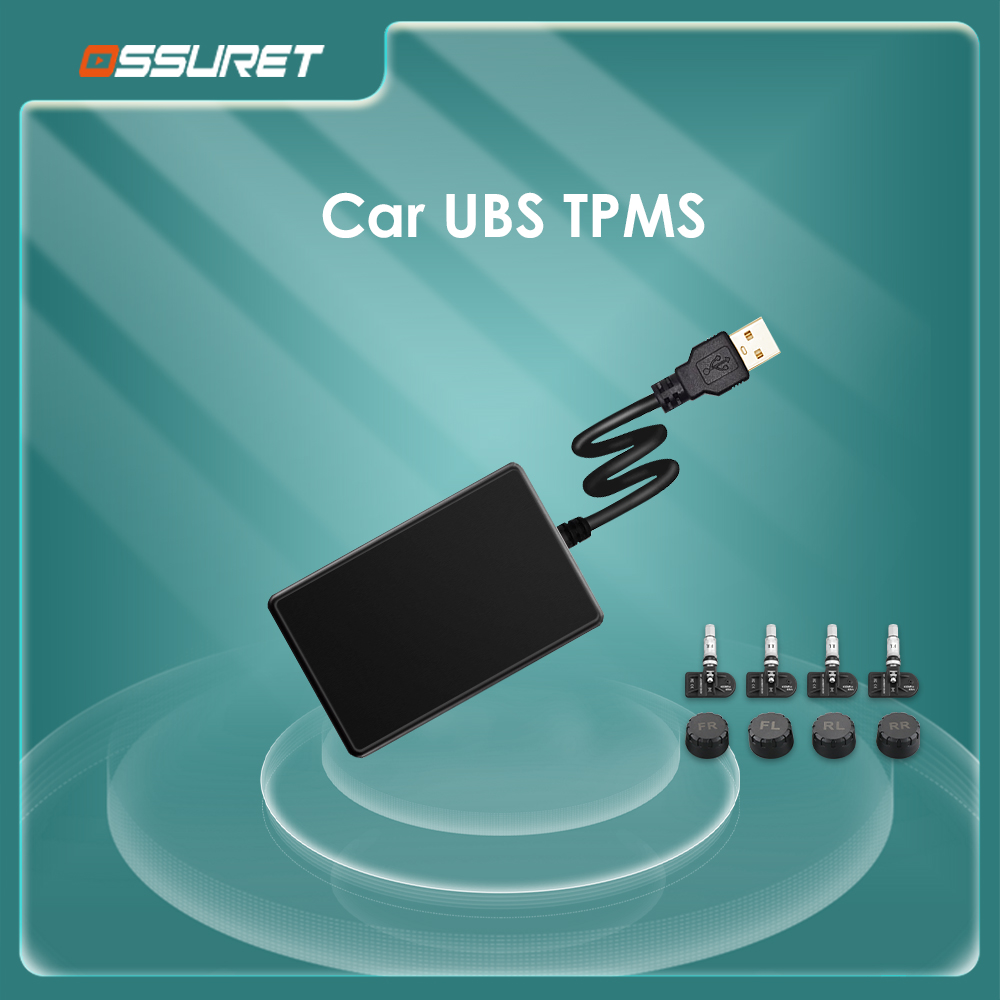OSSURET-sistema de control de la presión de los Neumáticos del coche, unidad principal de navegación con pantalla y reproductor Multimedia Android, TPMS, USB
