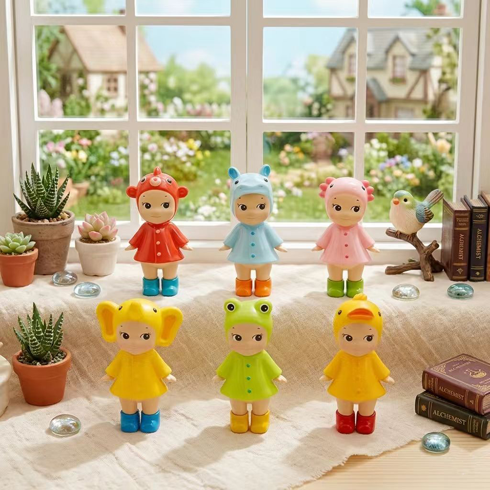 Gorąca Wyprzedaż Urocze Aniołki Blind Box Seria Zwierząt Stojące Figurki Anime Kolekcja Dekoracji