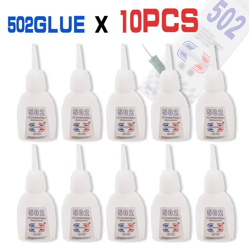 10 Chiếc 502 Chất Lượng Cao Siêu Xinh ABN Liên Kết Đa Chức Năng Keo Chính Hãng Cyanoacrylate Keo Liên Kết Mạnh Mẽ Nhanh Cho dụng Cụ Văn Phòng